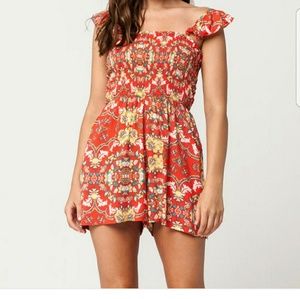Mimi Chicka smocked ruffled romper